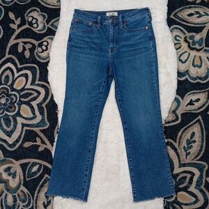 Madewell Cali demi-boot high rise crop jeans womens sz 28